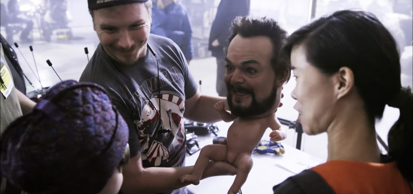 VOTD See A Haunting Animatronic Baby With Jack Black's Adult Head From