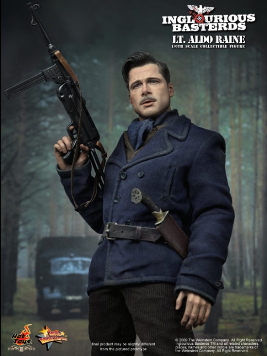 Hot Toys Lt Aldo Raine Inglourious Basterds Collectible Figure