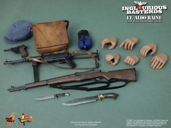 Hot Toys Lt Aldo Raine Inglourious Basterds Collectible Figure