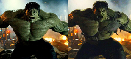 The Incredible Hulk comparison