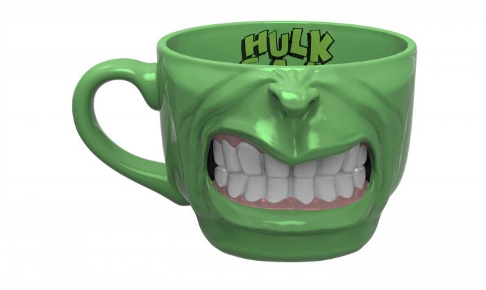 Hulk Half-Face Sculpted Mug