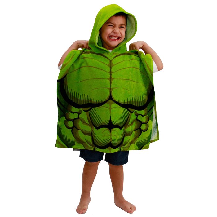 Hulk Youth Poncho Hoodie Towel