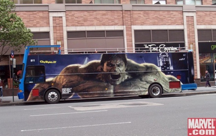 The Incredible Hulk Bus