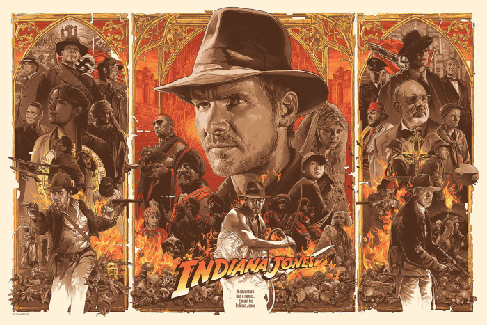 Gabz Indiana Jones Trilogy Print