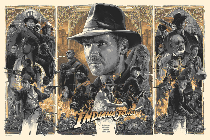 Gabz Indiana Jones Trilogy Print