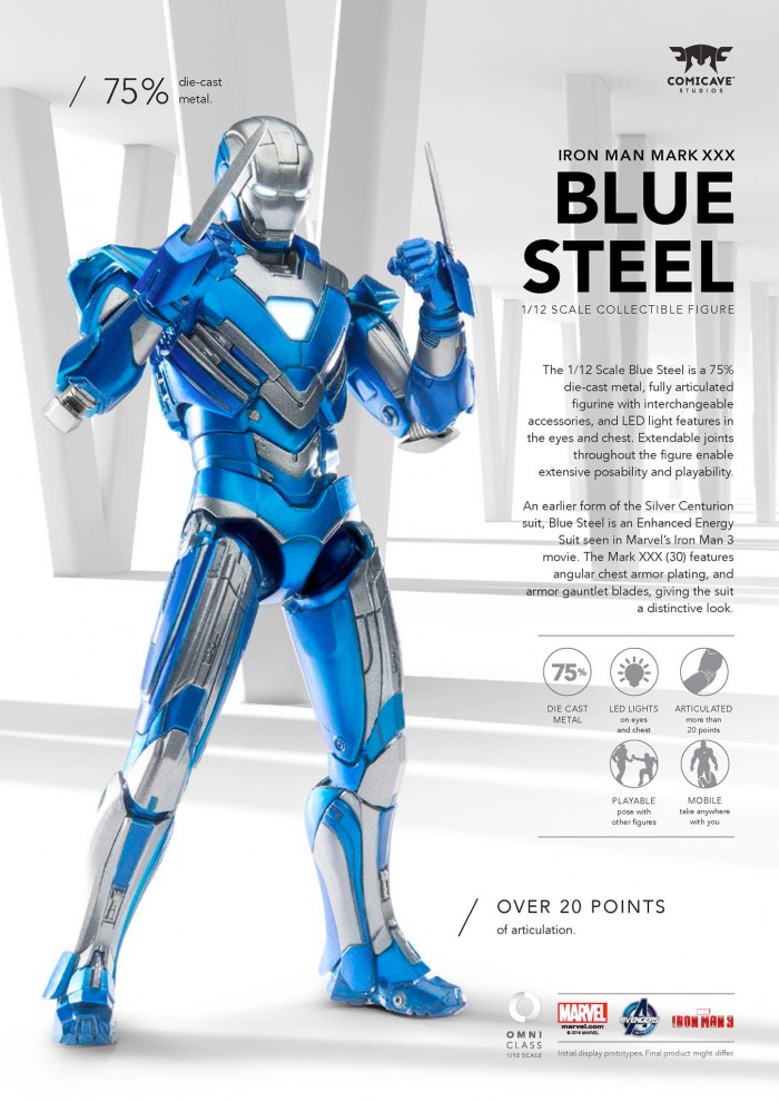 Iron Man Armor Mark XXX - Blue Steel