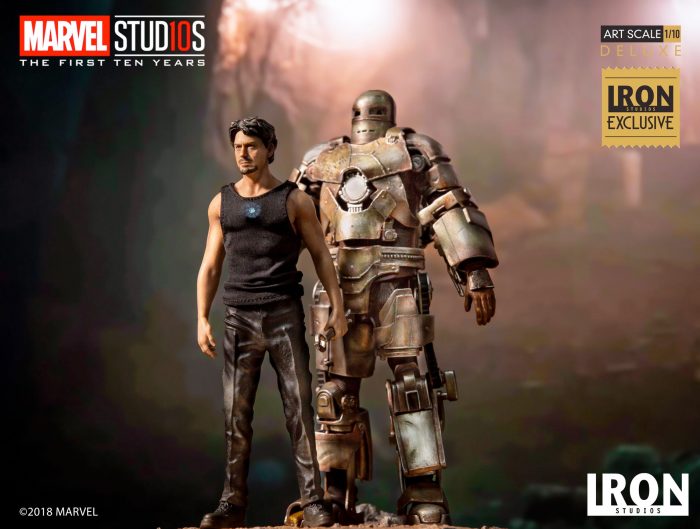 Iron Man and Tony Stark - Iron Studios Statue