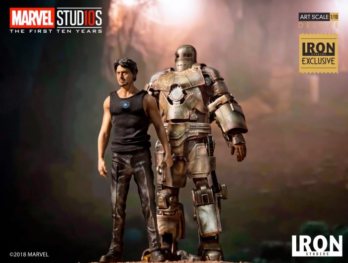 Iron Man and Tony Stark - Iron Studios Statue