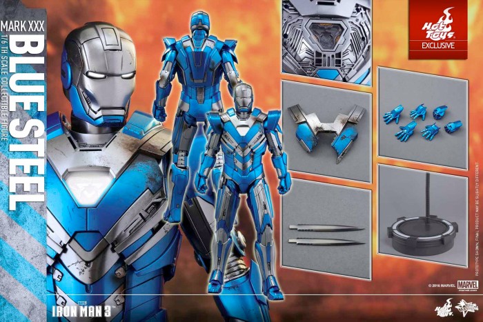 Hot Toys - Iron Man 3 Blue Steel Mark XXX