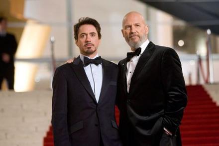 Tony Stark with his mentor and eventual nemesis Obadiah Stane