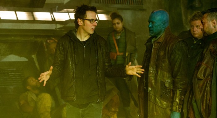 james gunn on the set of guardians of the galaxy vol 2