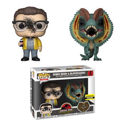 Dennis Nedry and Dilophosaurus 2-pack is available only at Entertainment Earth