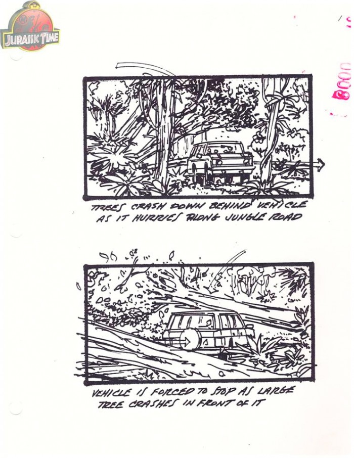 Jurassic Park Alternate Ending Storyboards