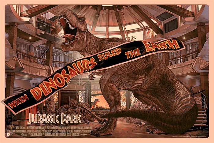 Cool Stuff Dinosaurs Rule The Earth Again On New Jurassic Park Poster By Juan Carlos Ruiz Burgos 