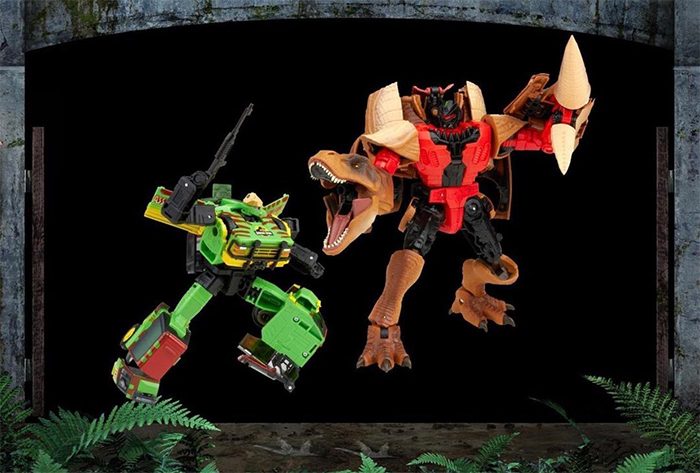Transformers Jurassic Park Crossover Toys