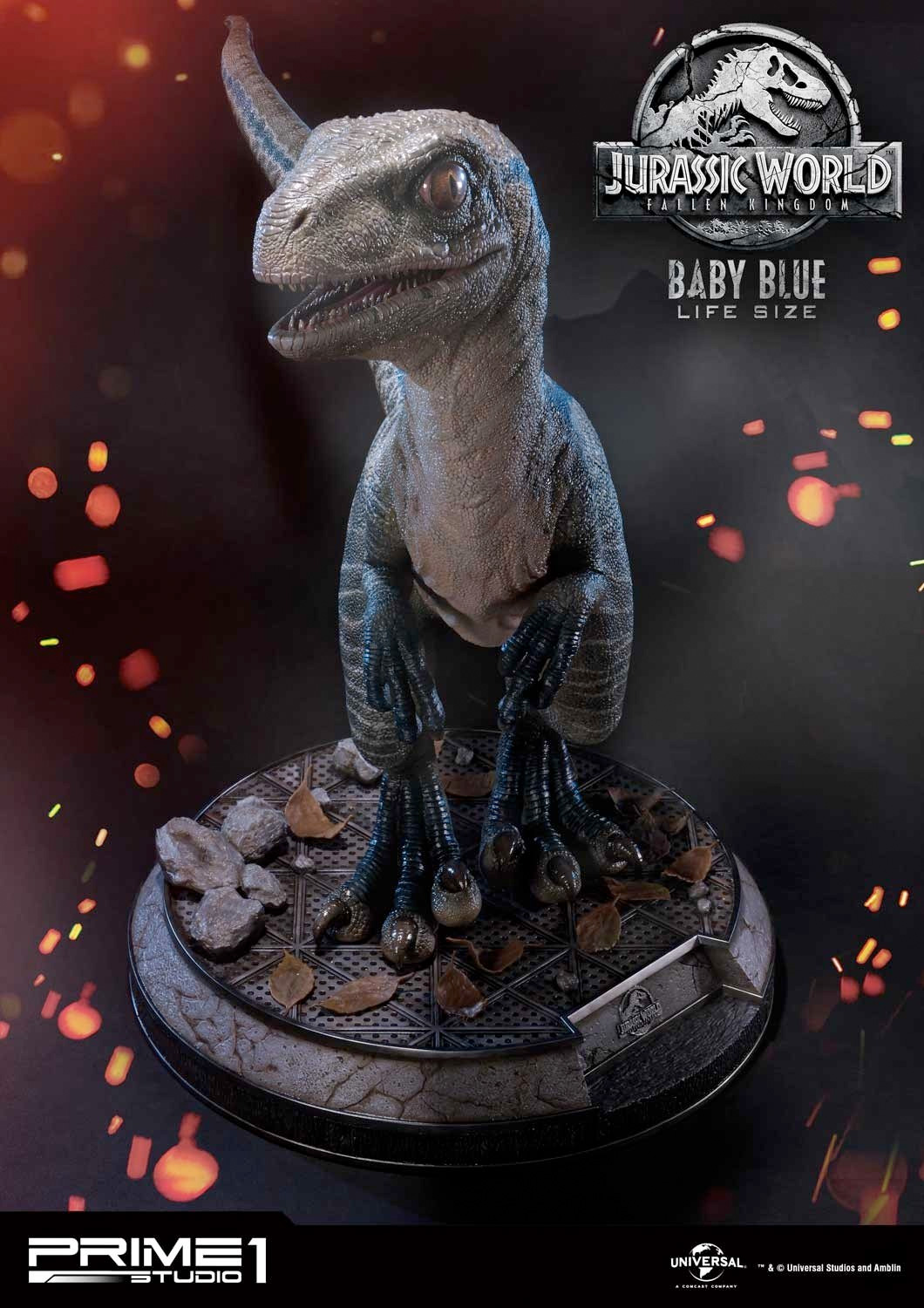 Cool Stuff Pick Up Your Own Life Size Baby Blue Velociraptor Statue