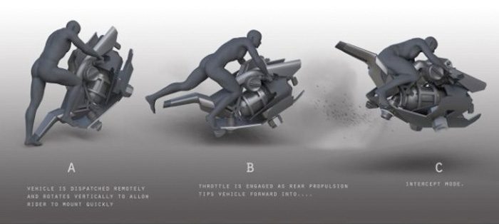 Justice League Concept Art - Batcycle