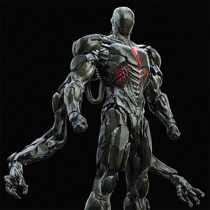 Justice League Concept Art - Cyborg Design