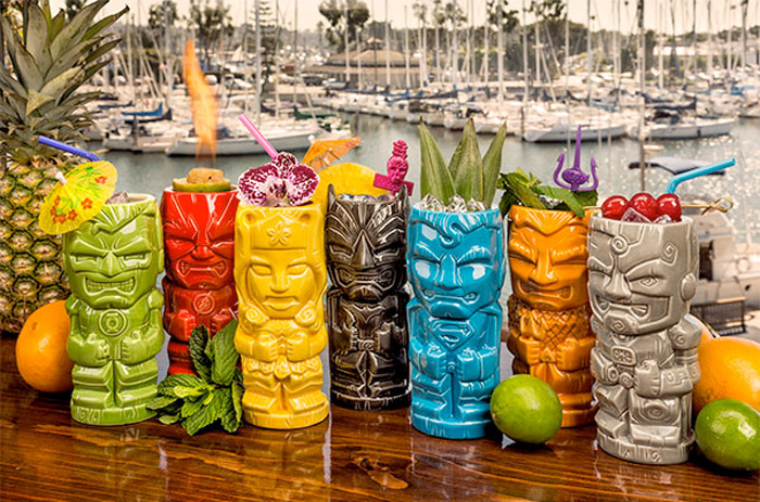 Justice League Tiki Mugs