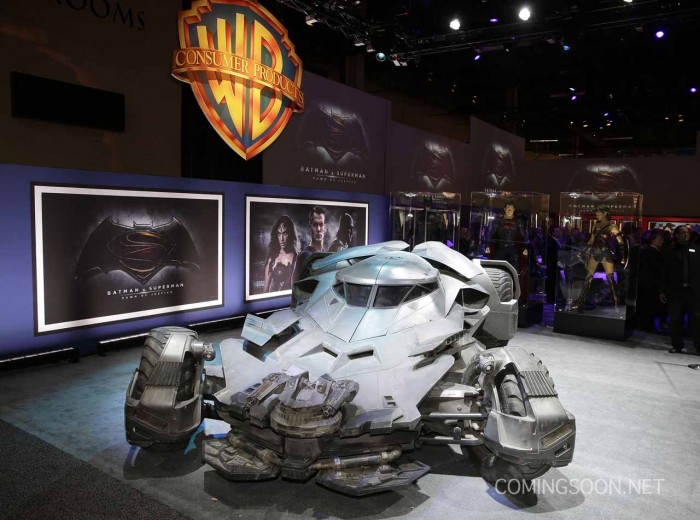 Warner Bros. Consumer Products exclusively unveils the Batmobile and select costumes from the highly anticipated film, 