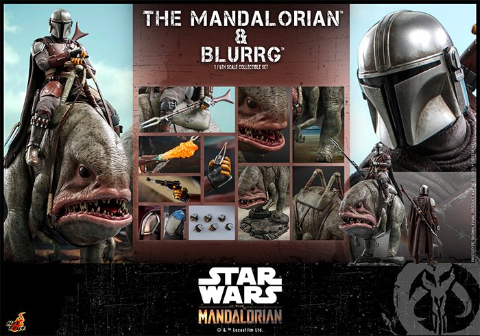 The Mandalorian and Blurrg Hot Toys Figure