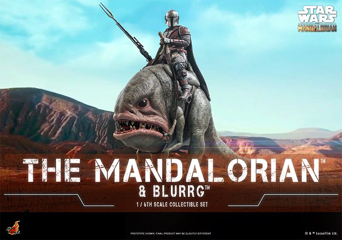 The Mandalorian and Blurrg Hot Toys Figure