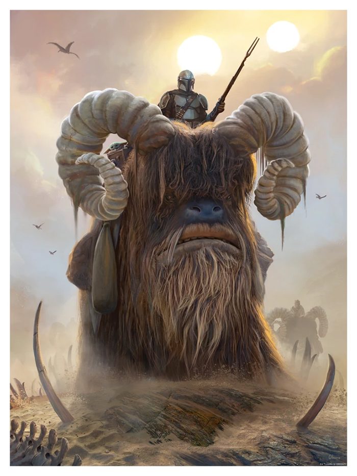 Star Wars Day 2021 Posters - Bantha Ride by Pablo Olivera