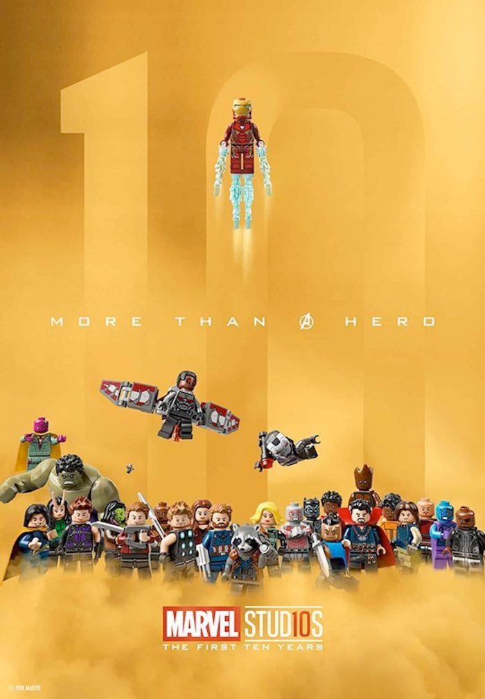 Marvel 10 Years - LEGO Poster