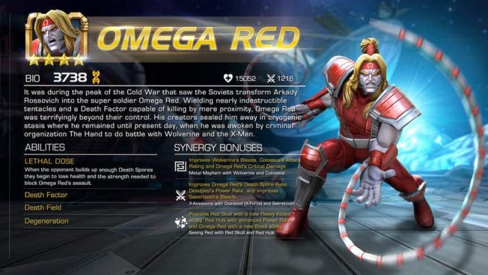 Marvel Contest of Champions - Omega Red