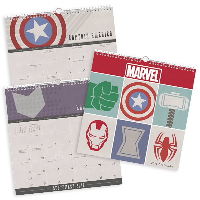 Marvel Spiral Calendar 2018
