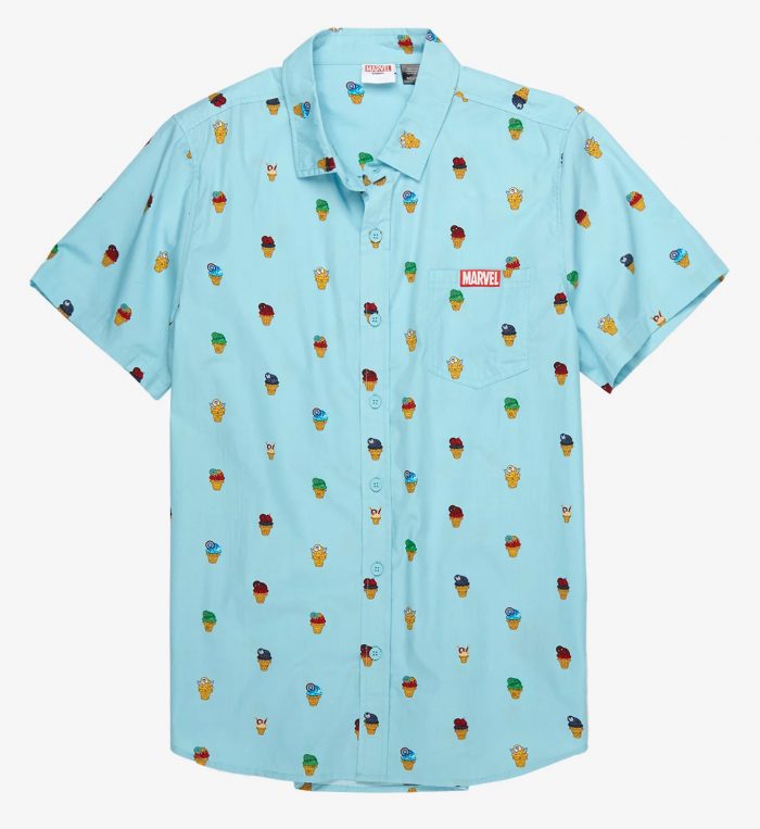 Marvel Eat the Universe Ice Cream Woven Shirt