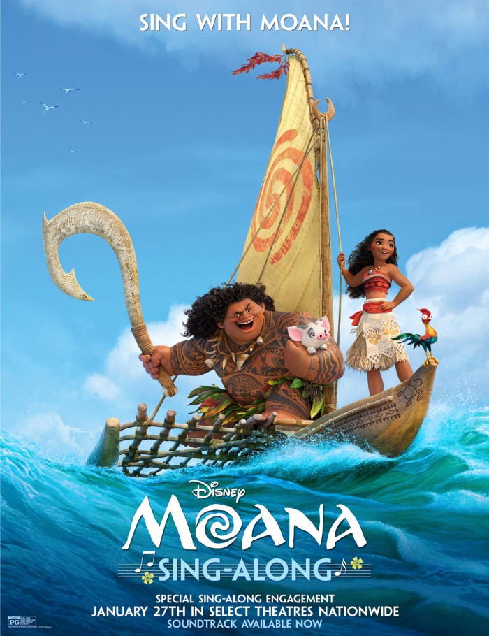 moana sing along version poster