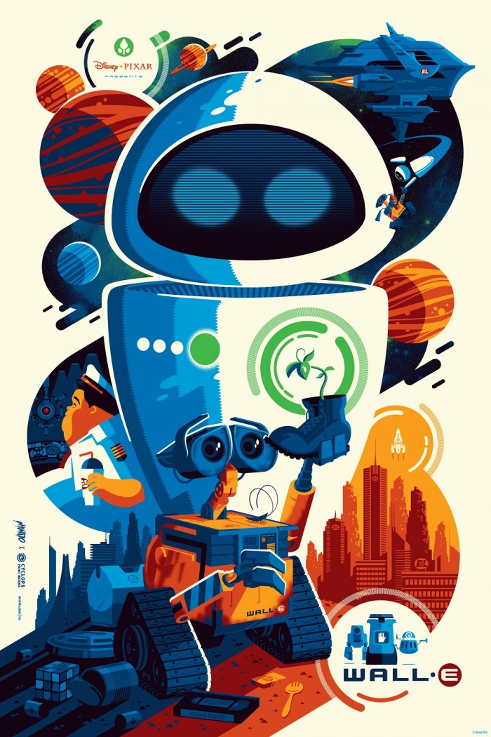 Cyclops Print Works X Mondo Collaboration Print #02V: WALL ·E by Tom Whalen