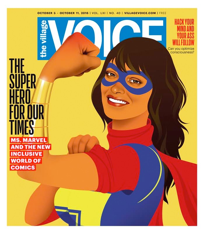 Ms Marvel in The Village Voice