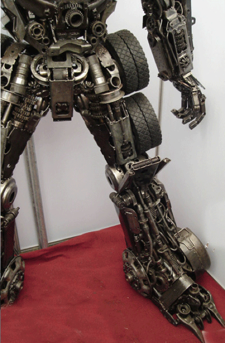 Optimus Prime Metal Sculpture