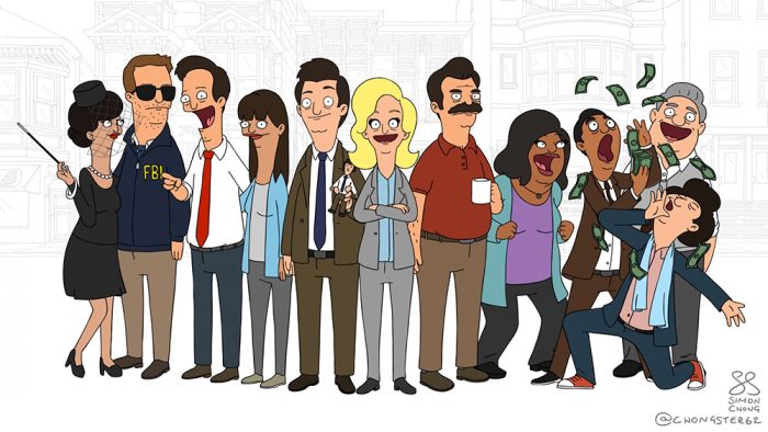 Parks and Recreation Cast as Bob's Burgers Characters