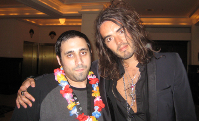 Russell Brand and Peter Sciretta