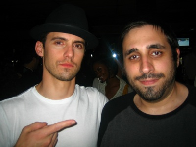 Peter Sciretta with Milo Ventimiglia