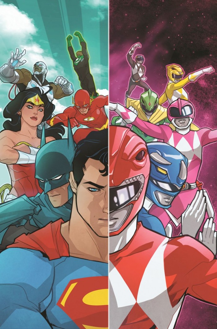 Power Rangers and justice League Crossover Comic