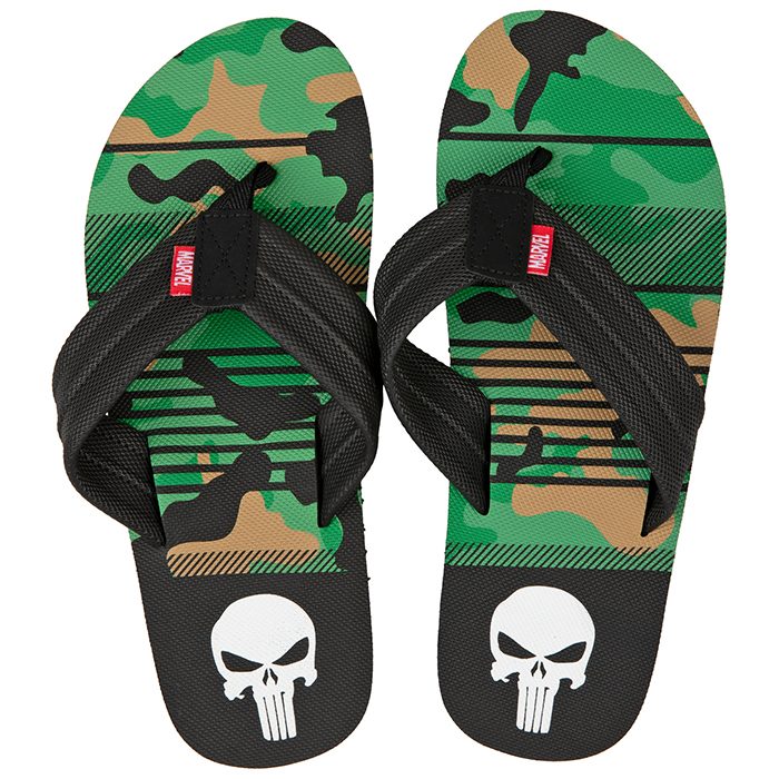 The Punisher Flip Flops