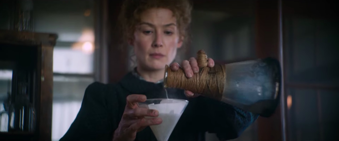 Radioactive Trailer Rosamund Pike Transforms Into Marie Curie Film