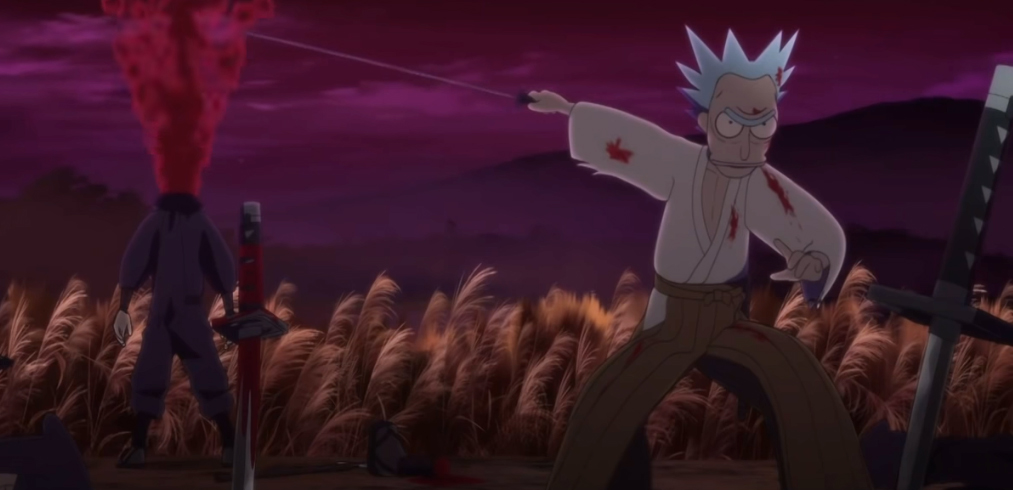 Rick And Morty Anime Short Has Samurai Rick Vs Ninja Ricks Film
