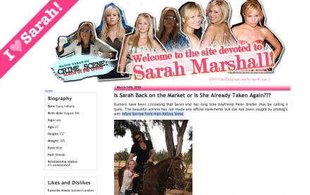 SarahMarshallFan.com