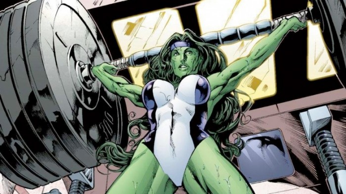 She-Hulk Weightlifting
