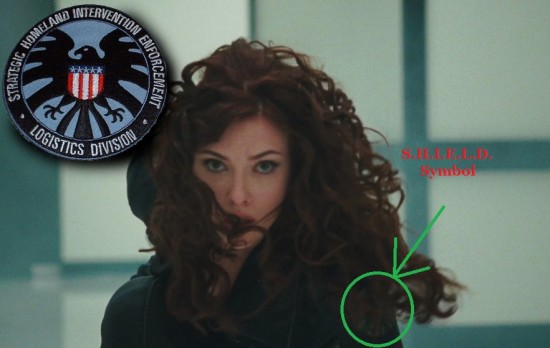 Scarlett Johansson as Black Widow in Iron Man 2 (SHIELD Patch)