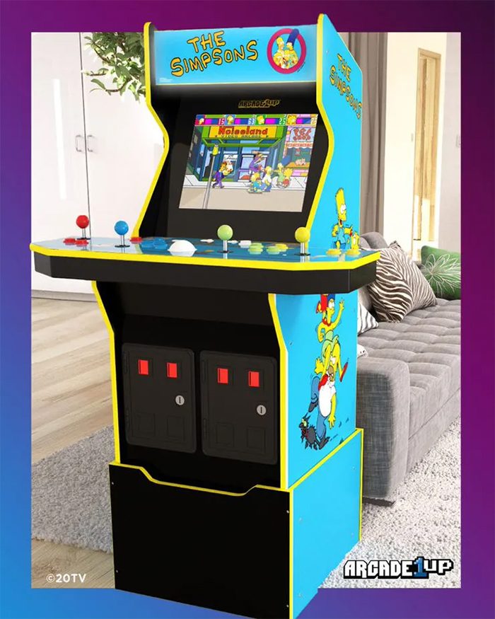 The Simpsons Arcade Cabinet from Arcade1Up