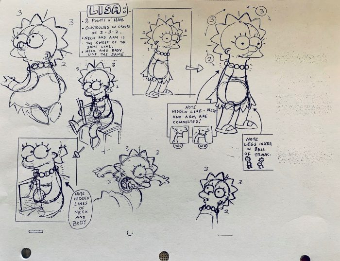 Early 'The Simpsons' Style Guide Reveals Certain Rules For Animating  Characters