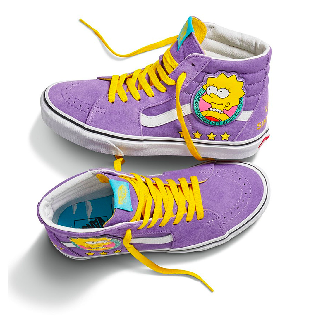 purple simpson vans