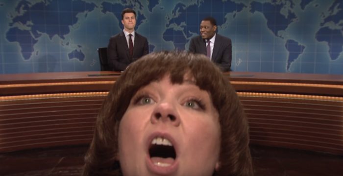 Melissa McCarthy on Saturday Night Live Weekend Update