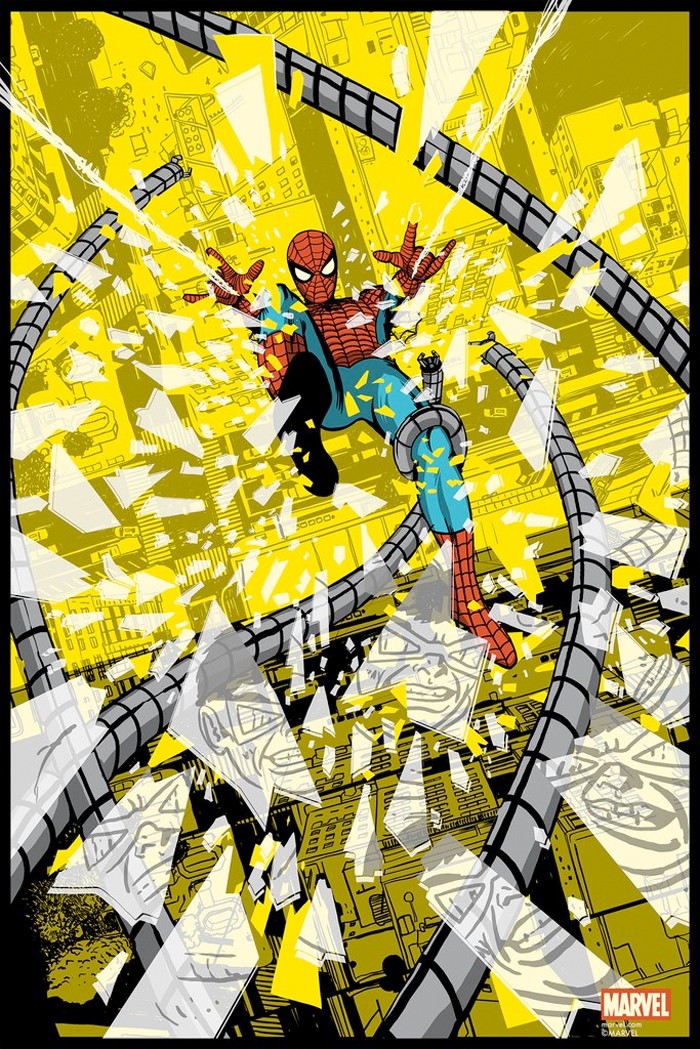 Spider-Man vs Doc Ock Print